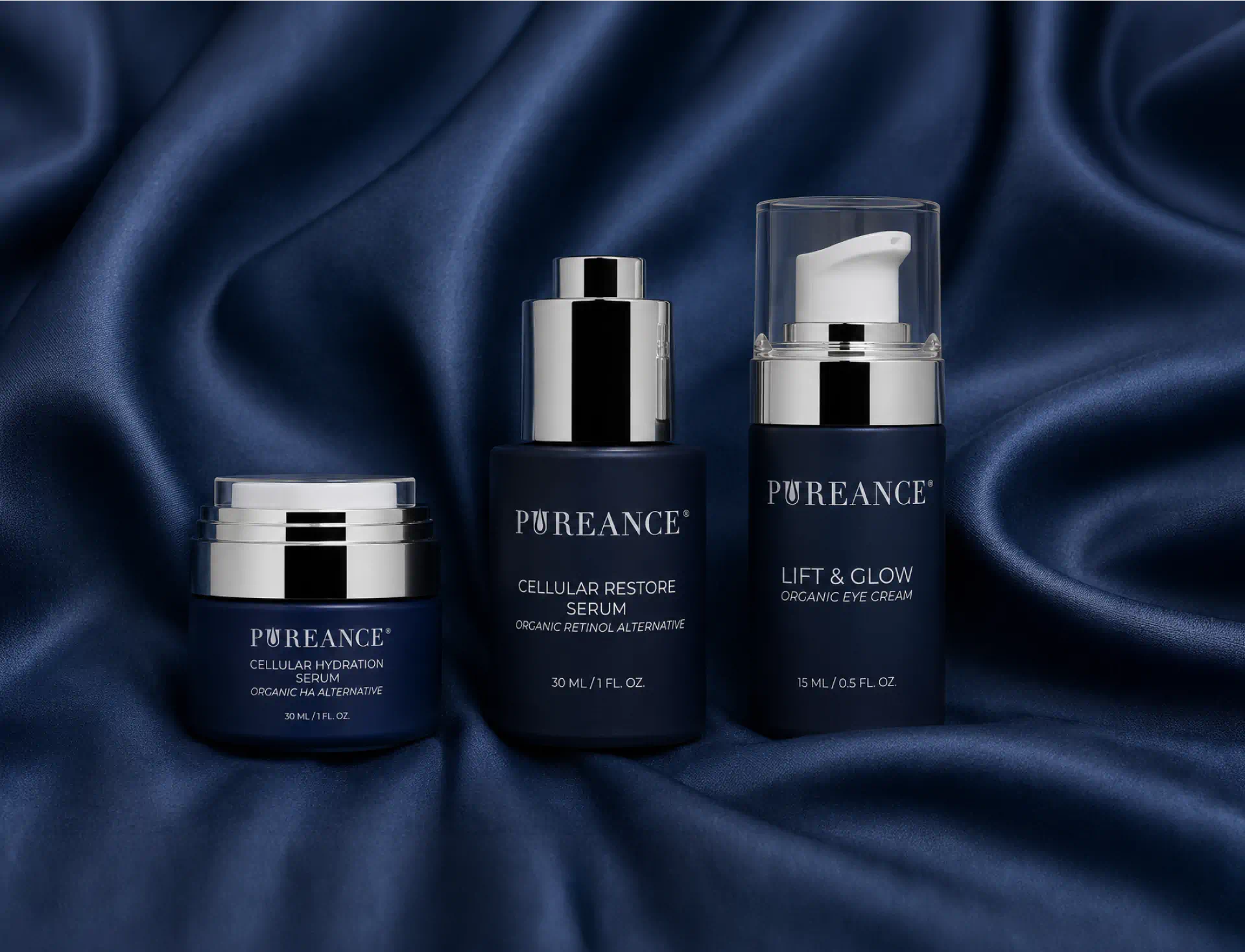 How three Pureance skin firming products work together