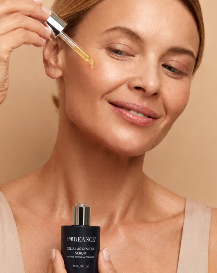 Applying Pureance Cellular Restore Serum