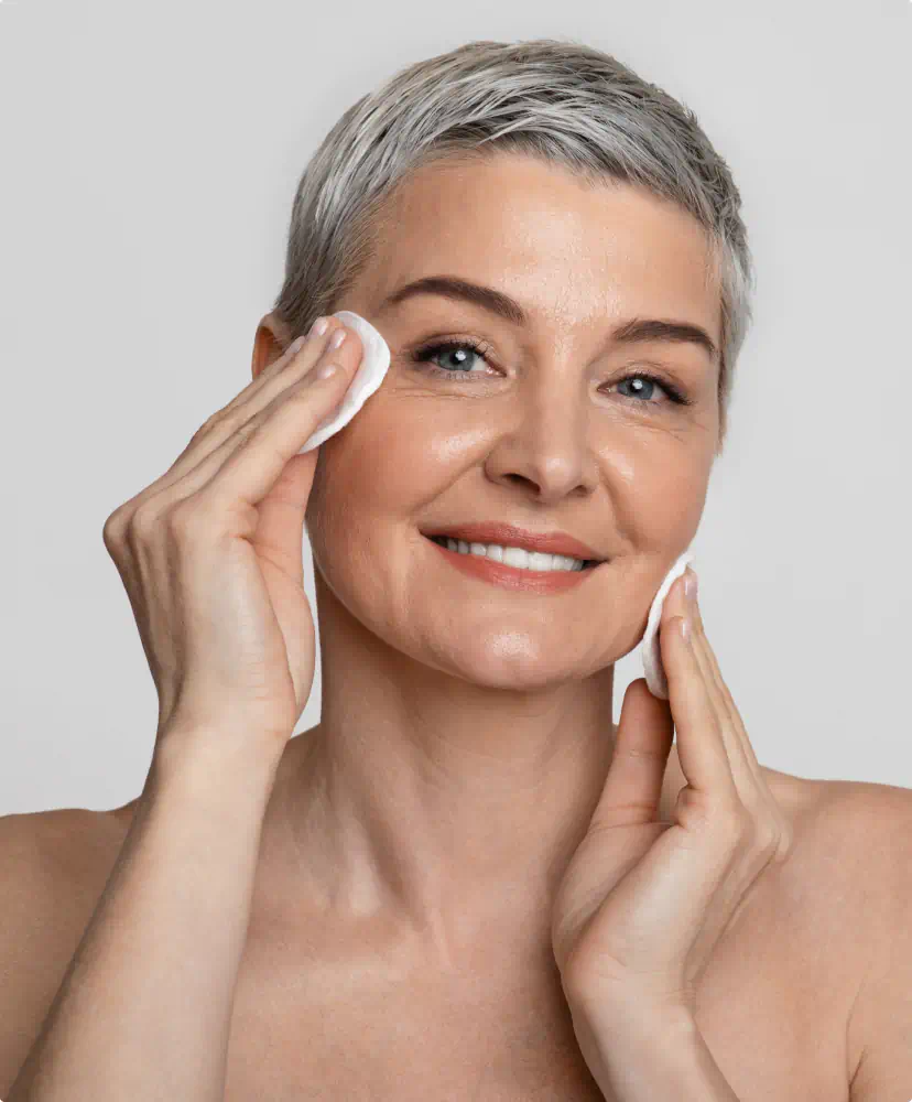 Cleansing the under-eye area