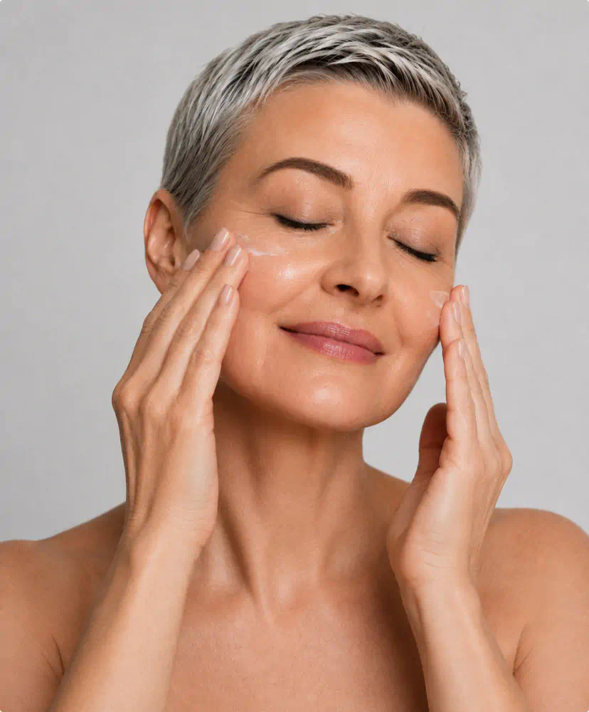 Finished under-eye routine
